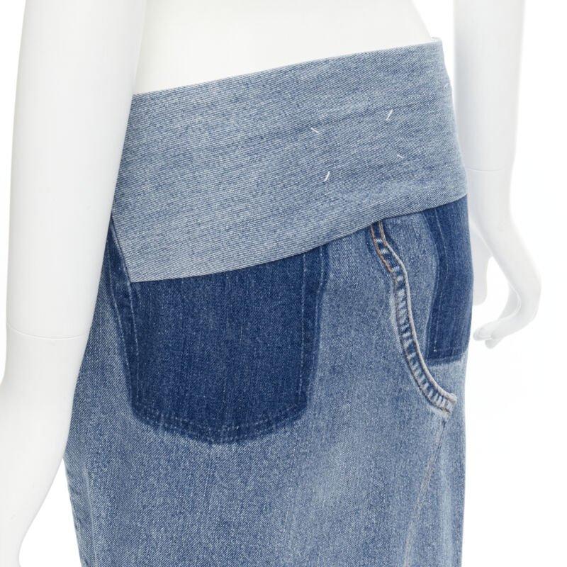 MAISON MARTIN MARGIELA 1999 Vintage deconstructed patchwork low denim skirt M
Reference: CRTI/A00511
Brand: Maison Margiela
Designer: Martin Margiela
Collection: 1999
Material: Denim
Color: Blue
Pattern: Solid
Closure: Zip
Extra Details: Missing