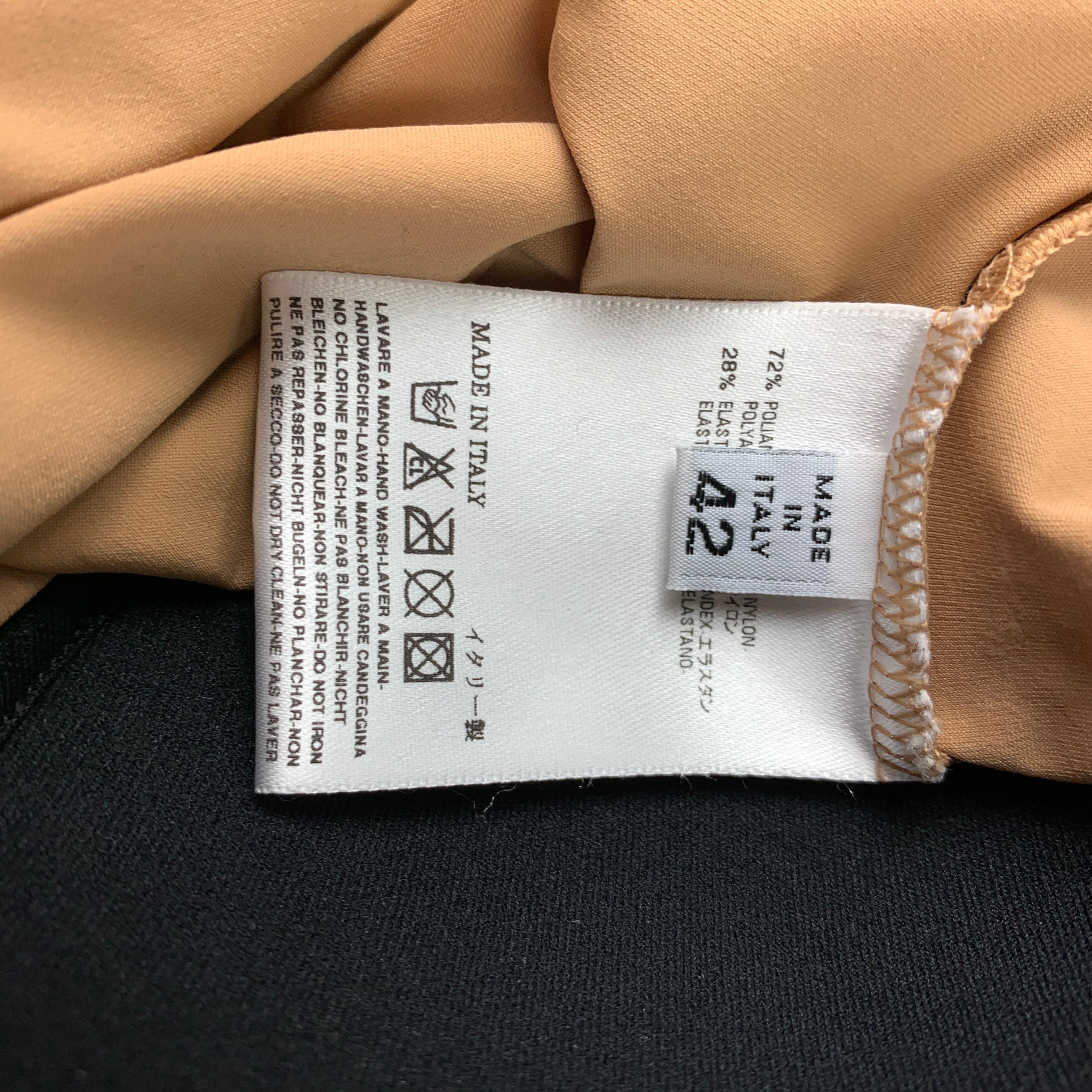 MAISON MARTIN MARGIELA 2007 Größe 6 Nackter & schwarzer Nylon-BH-Bodysuit im Zustand „Gut“ in San Francisco, CA