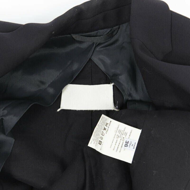 MAISON MARTIN MARGIELA 2007 square cut padded shoulder blazer jacket IT36 XS For Sale 7
