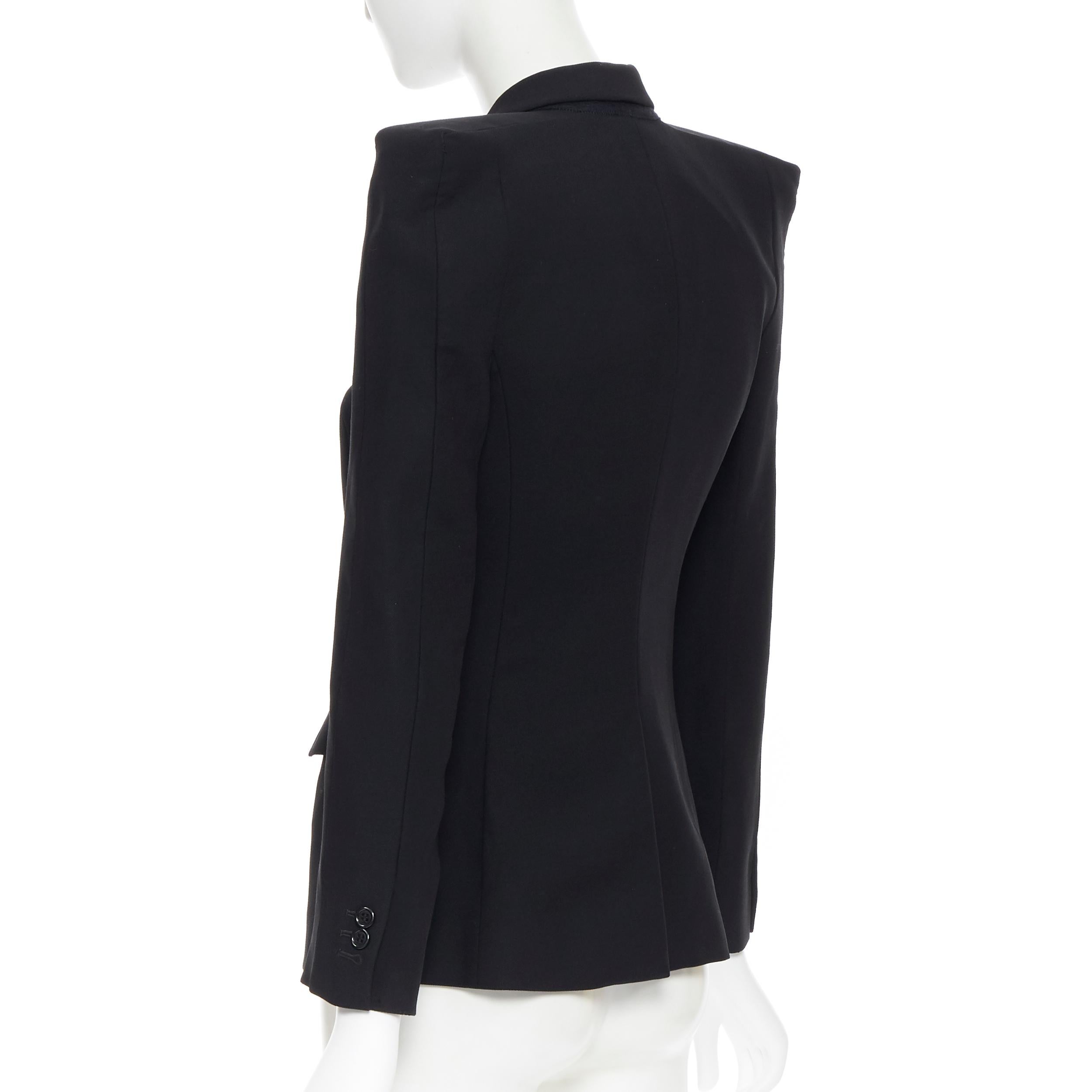 MAISON MARTIN MARGIELA 2007 square cut padded shoulder blazer jacket IT36 XS In Good Condition For Sale In Hong Kong, NT