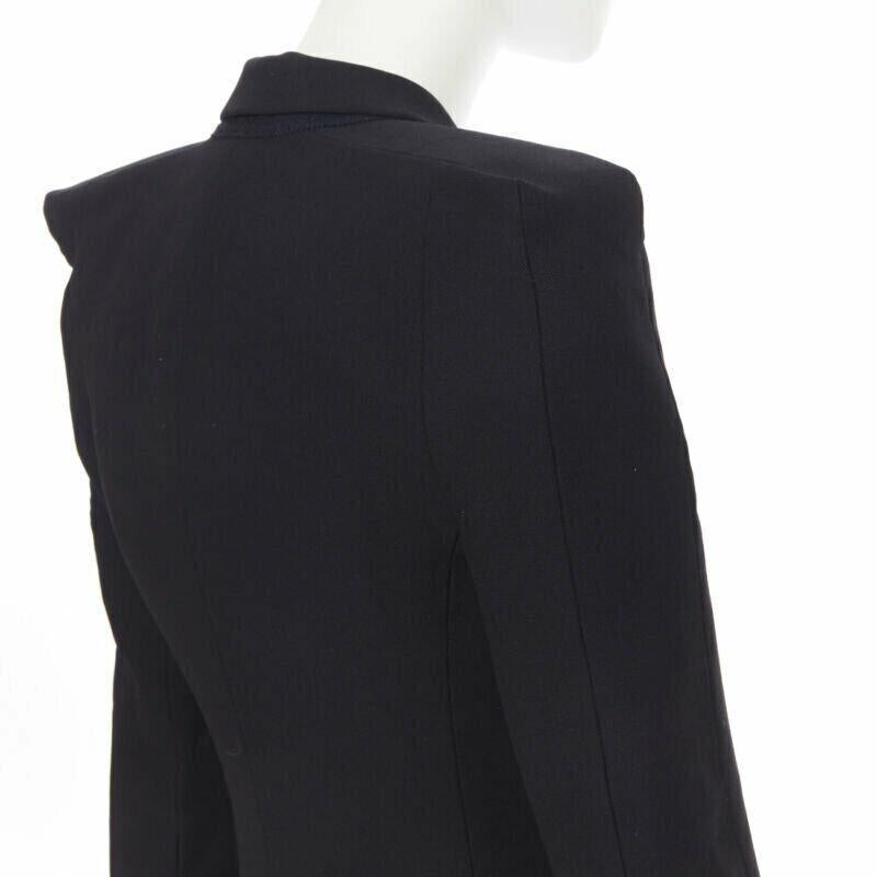 MAISON MARTIN MARGIELA 2007 square cut padded shoulder blazer jacket IT36 XS For Sale 4