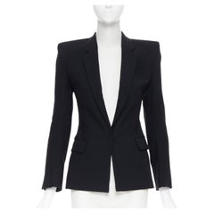 MAISON MARTIN MARGIELA 2007 square cut padded shoulder blazer jacket IT36 XS