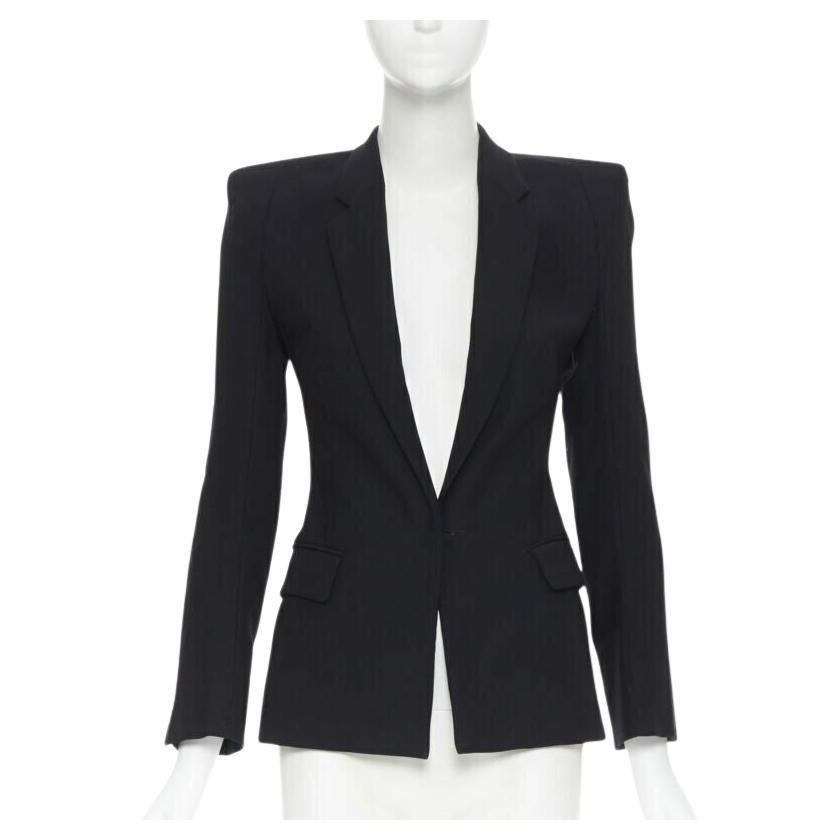 MAISON MARTIN MARGIELA 2007 square cut padded shoulder blazer jacket IT36 XS For Sale