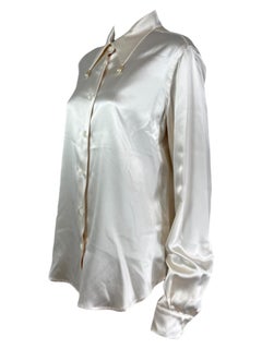 Maison Martin Margiela 2014 ecru silk shirt
