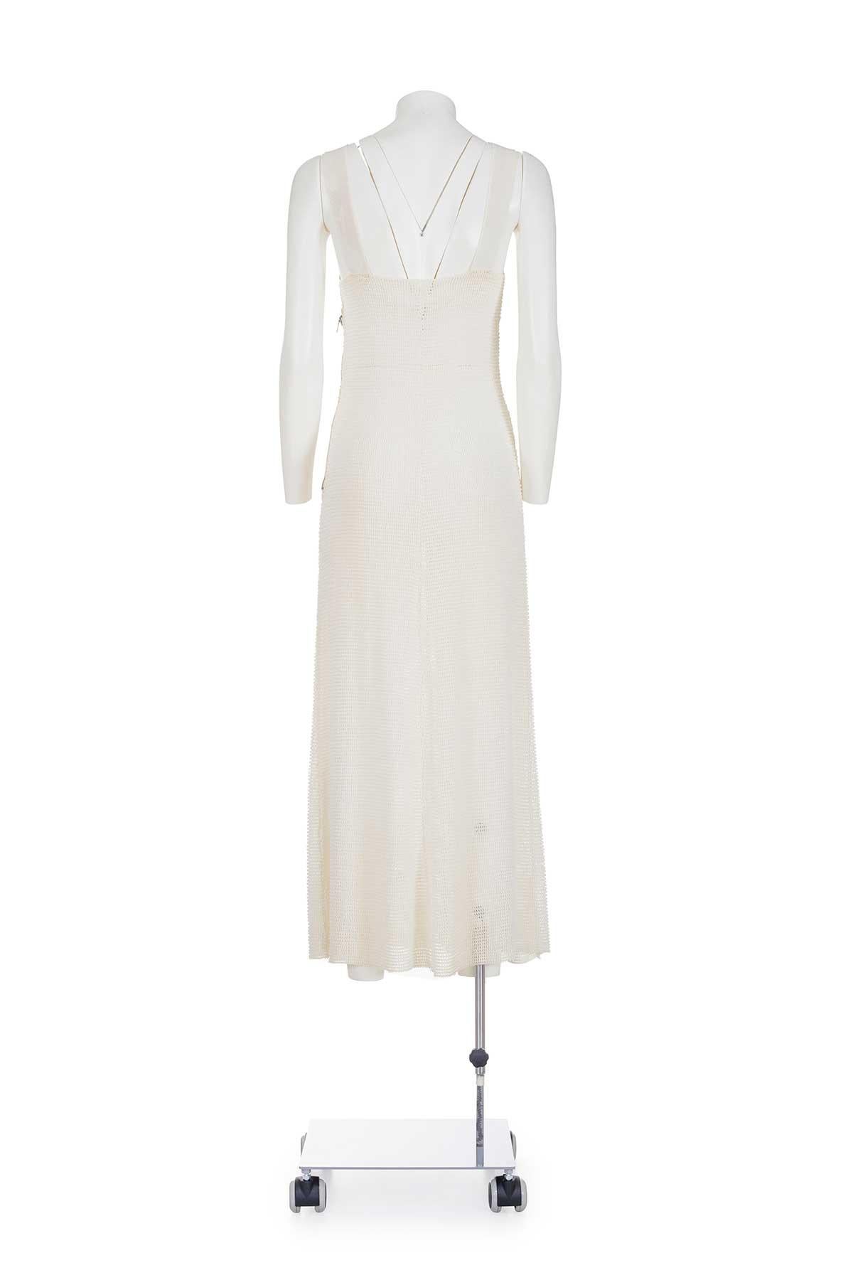 MAISON MARTIN MARGIELA 90'S Rare Early Collections' Waved Slip Dress In Good Condition For Sale In Milano, MILANO