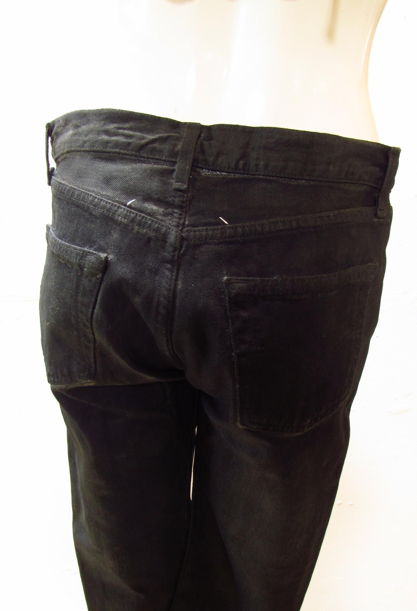 Maison Martin Margiela Archive Coated Jeans In New Condition In Laguna Beach, CA