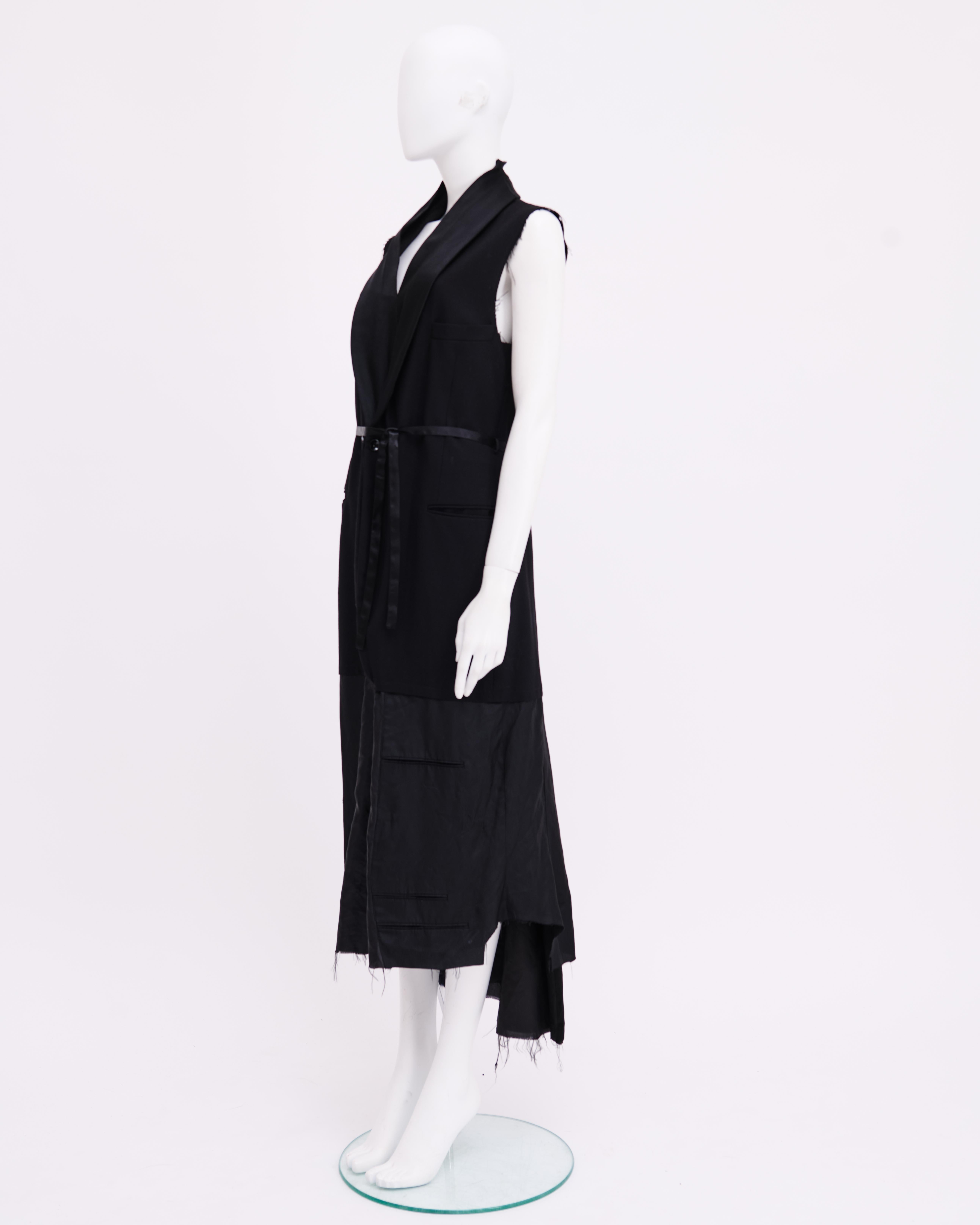 Maison Martin Margiela Artisanal F/W 2003 Sleeveless Black Dress In Excellent Condition For Sale In Milano, IT