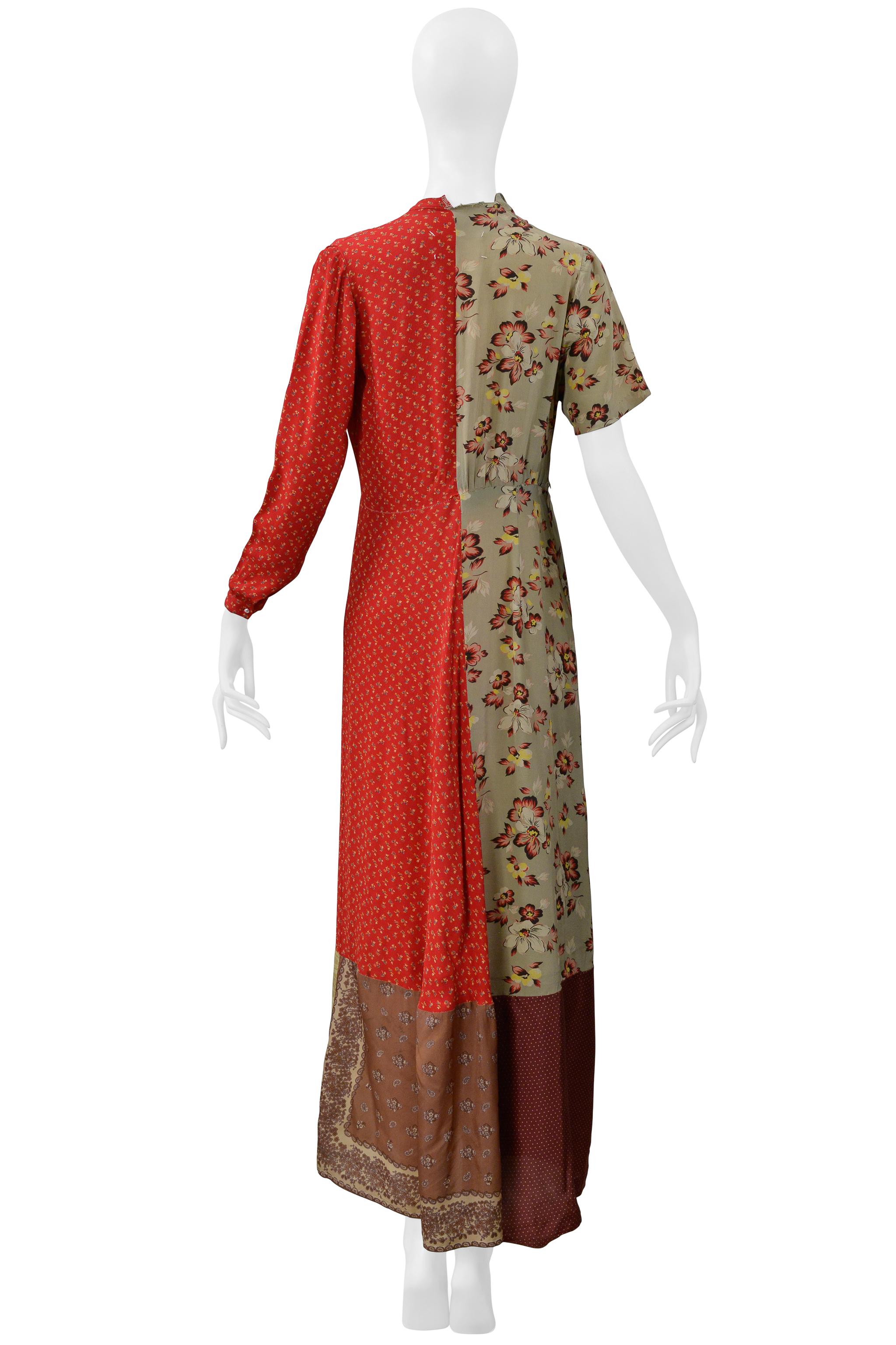 Maison Martin Margiela Artisanal Reconstructed Floral Vintage Dress 1993-94 For Sale 5