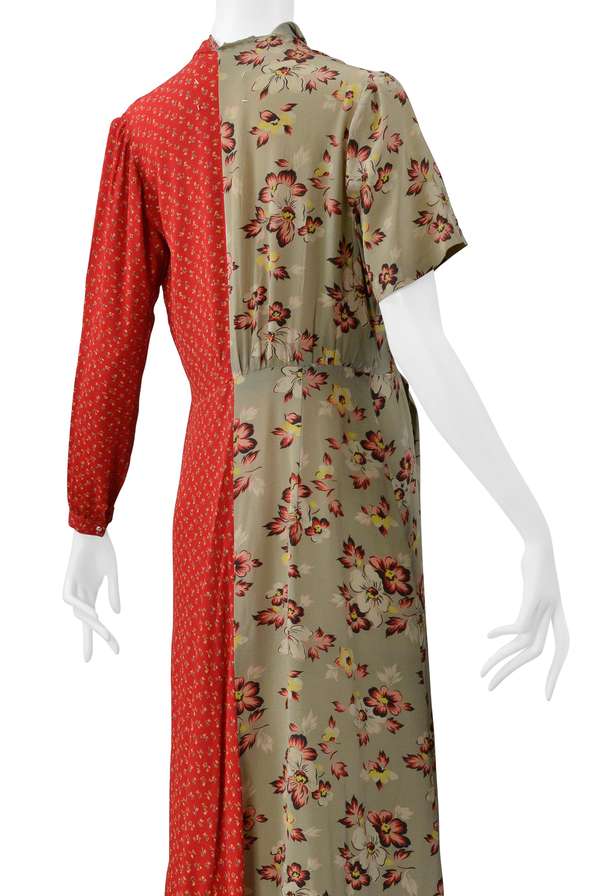 Maison Martin Margiela Artisanal Reconstructed Floral Vintage Dress 1993-94 For Sale 6