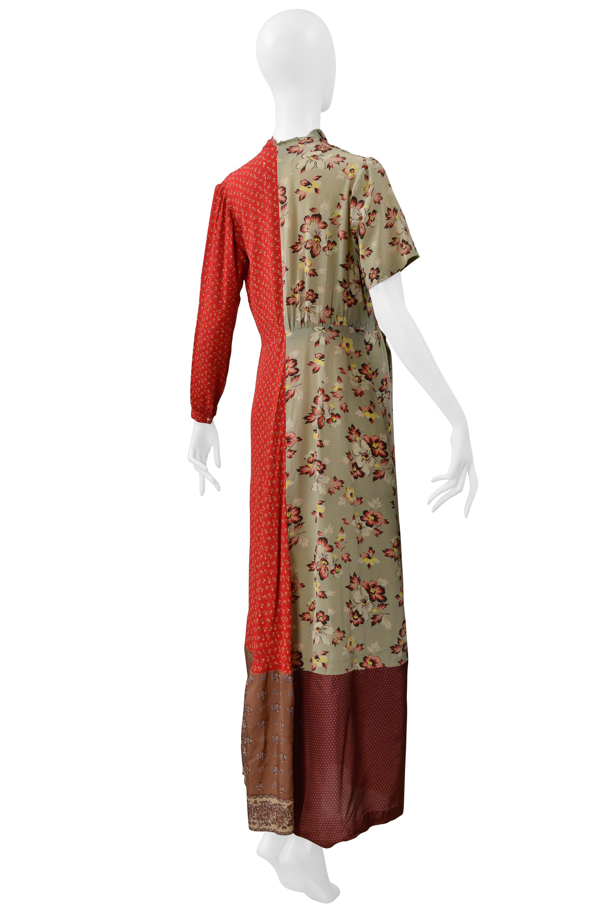 Maison Martin Margiela Artisanal Reconstructed Floral Vintage Dress 1993-94 For Sale 7