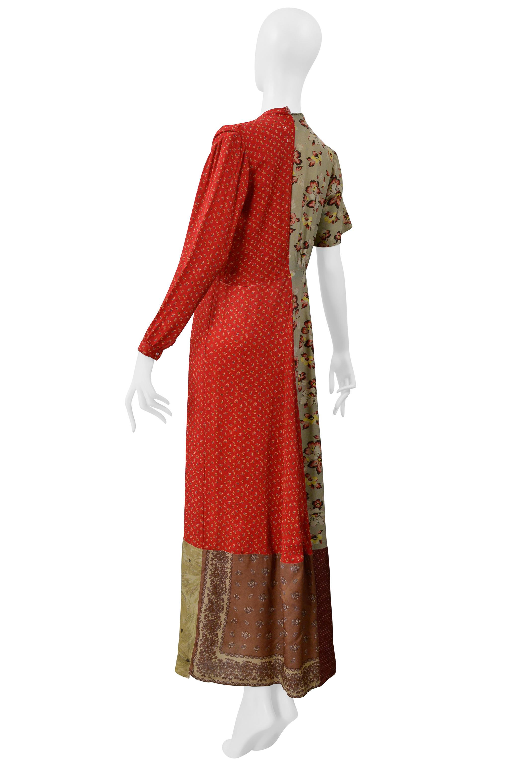 Maison Martin Margiela Artisanal Reconstructed Floral Vintage Dress 1993-94 For Sale 3