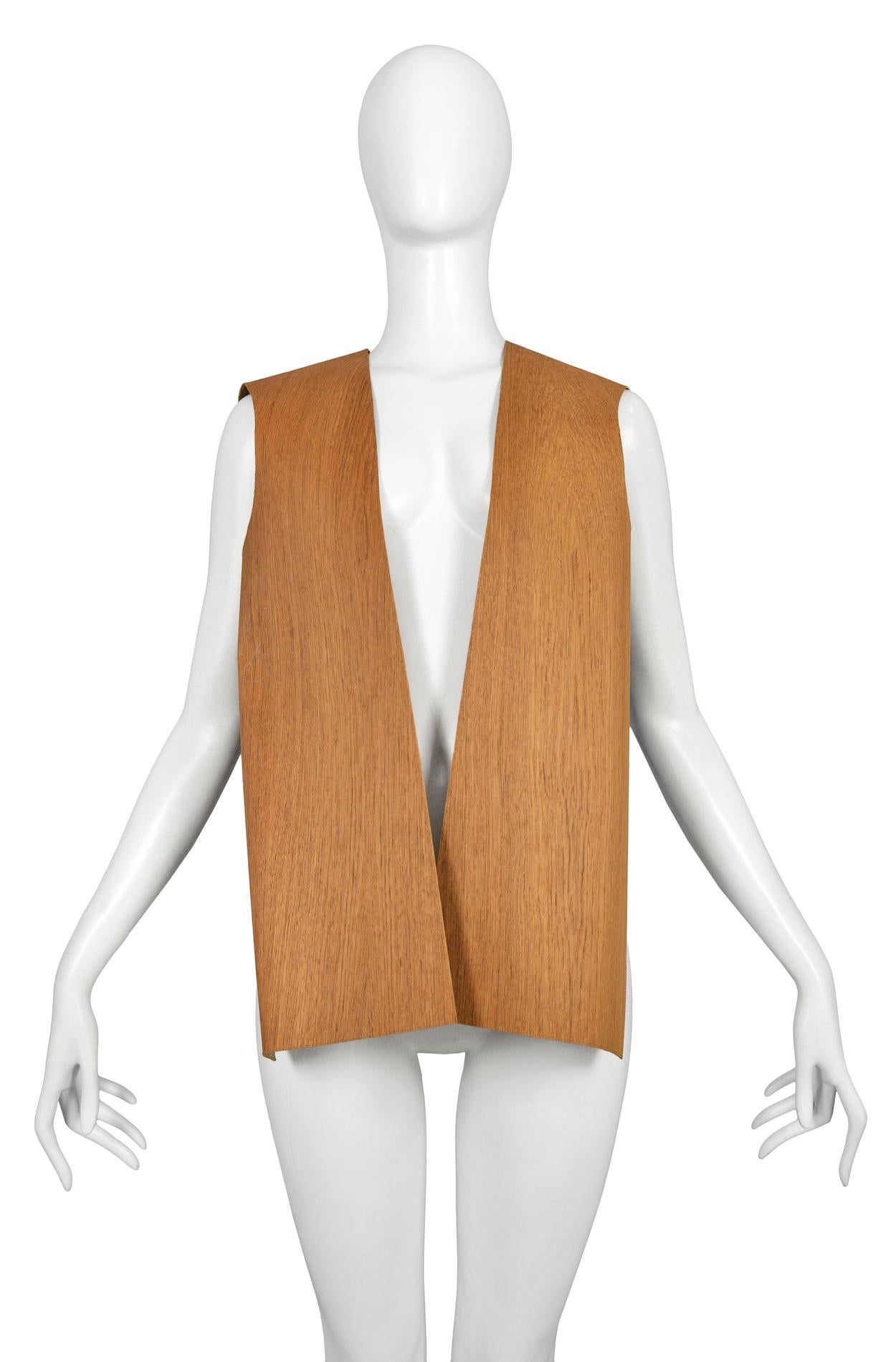 Maison Martin Margiela Artisanal Wood Vest 2011 For Sale 1