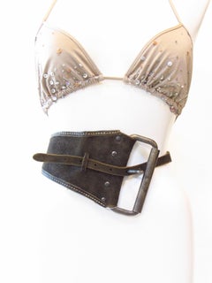 Maison Martin Margiela Asymmetrical Saddel Leather Belt