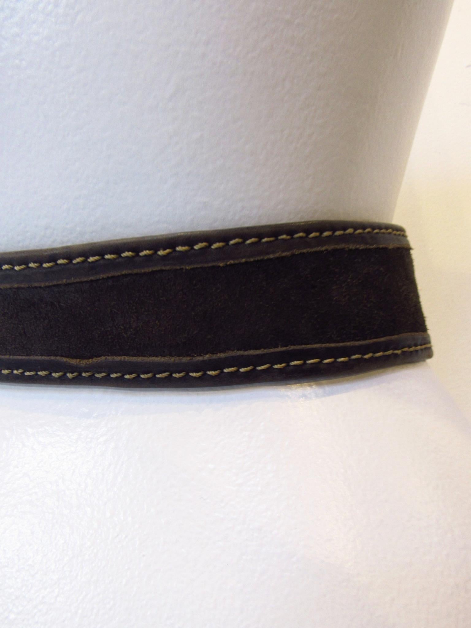 Maison Martin Margiela Asymmetrical Saddel Leather Belt In New Condition For Sale In Laguna Beach, CA