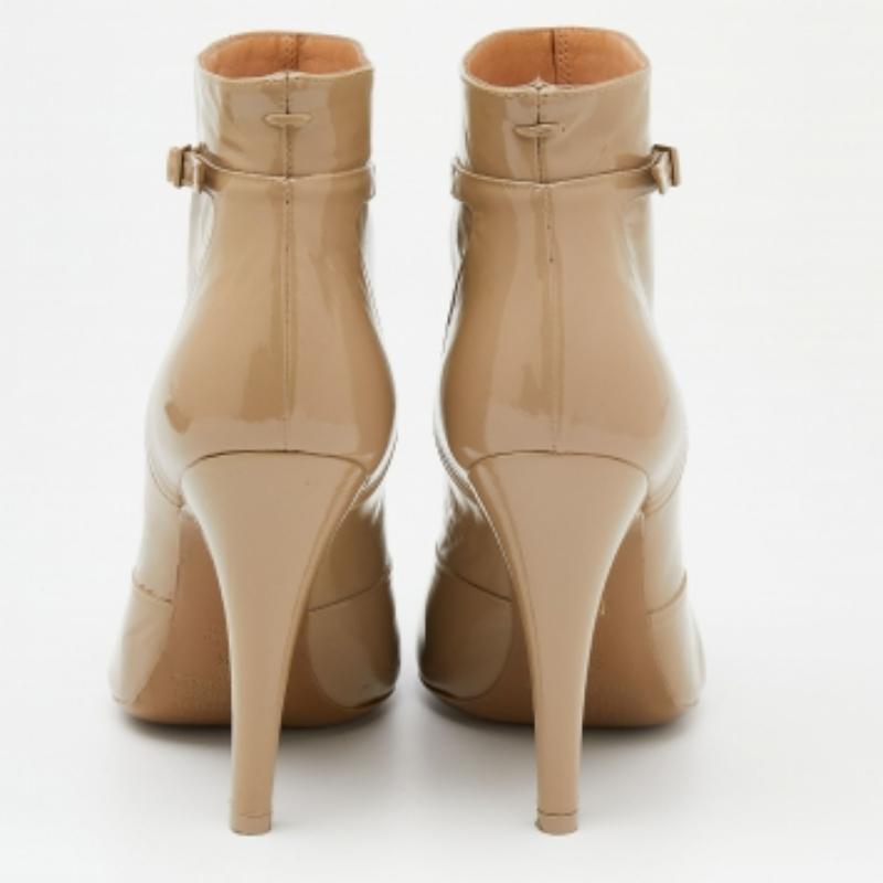 Maison Martin Margiela Botines de charol beige Talla 37.5 en venta 1