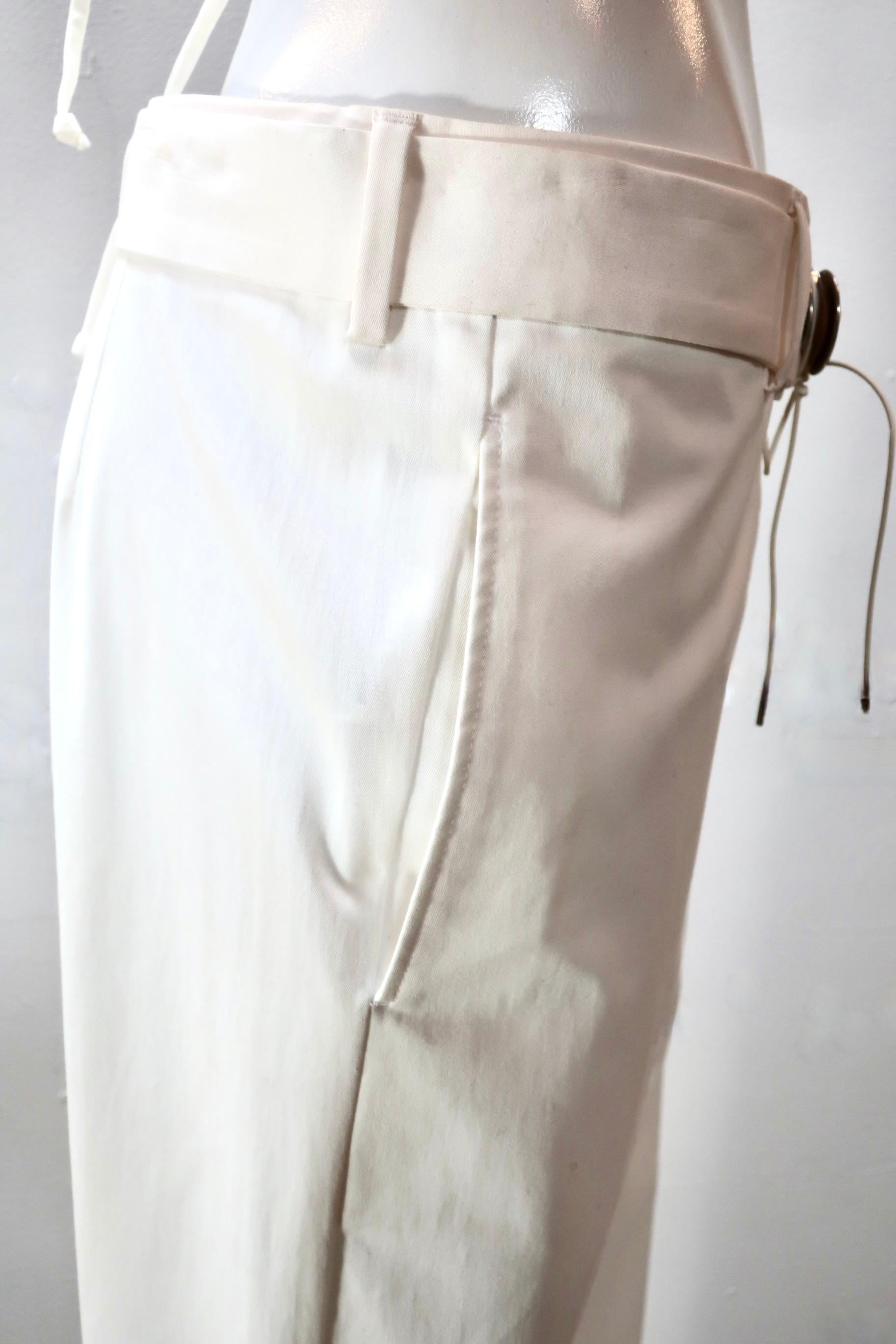 Maison Martin Margiela Belted Straight Pant In New Condition For Sale In Laguna Beach, CA