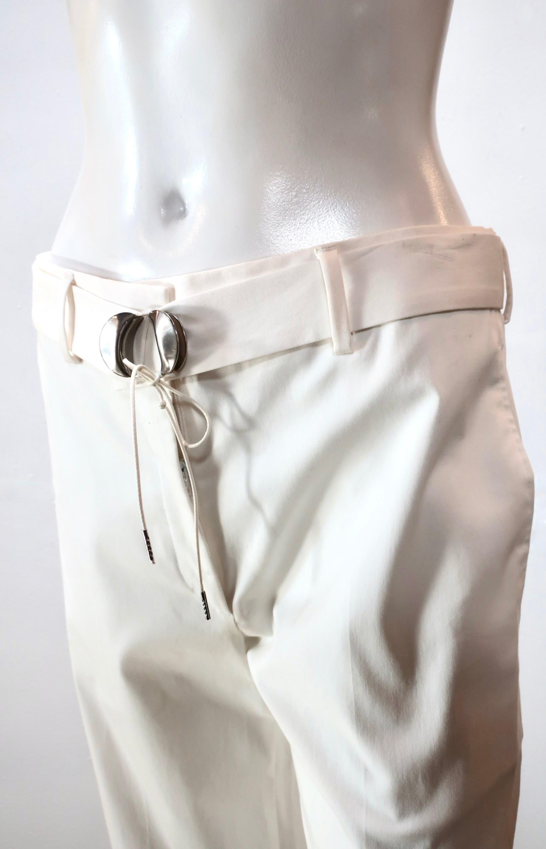 Maison Martin Margiela Belted Straight Pant For Sale 2