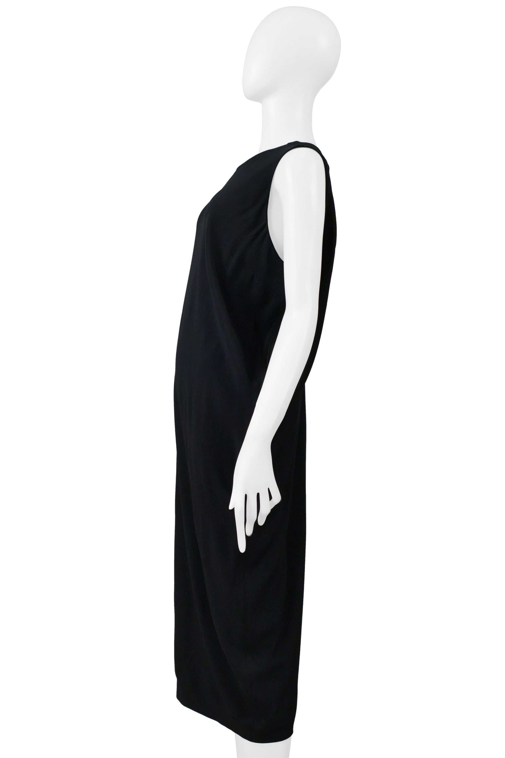 Maison Martin Margiela Schwarzes Asymmetrisches Seidenkleid 2000 im Angebot 1