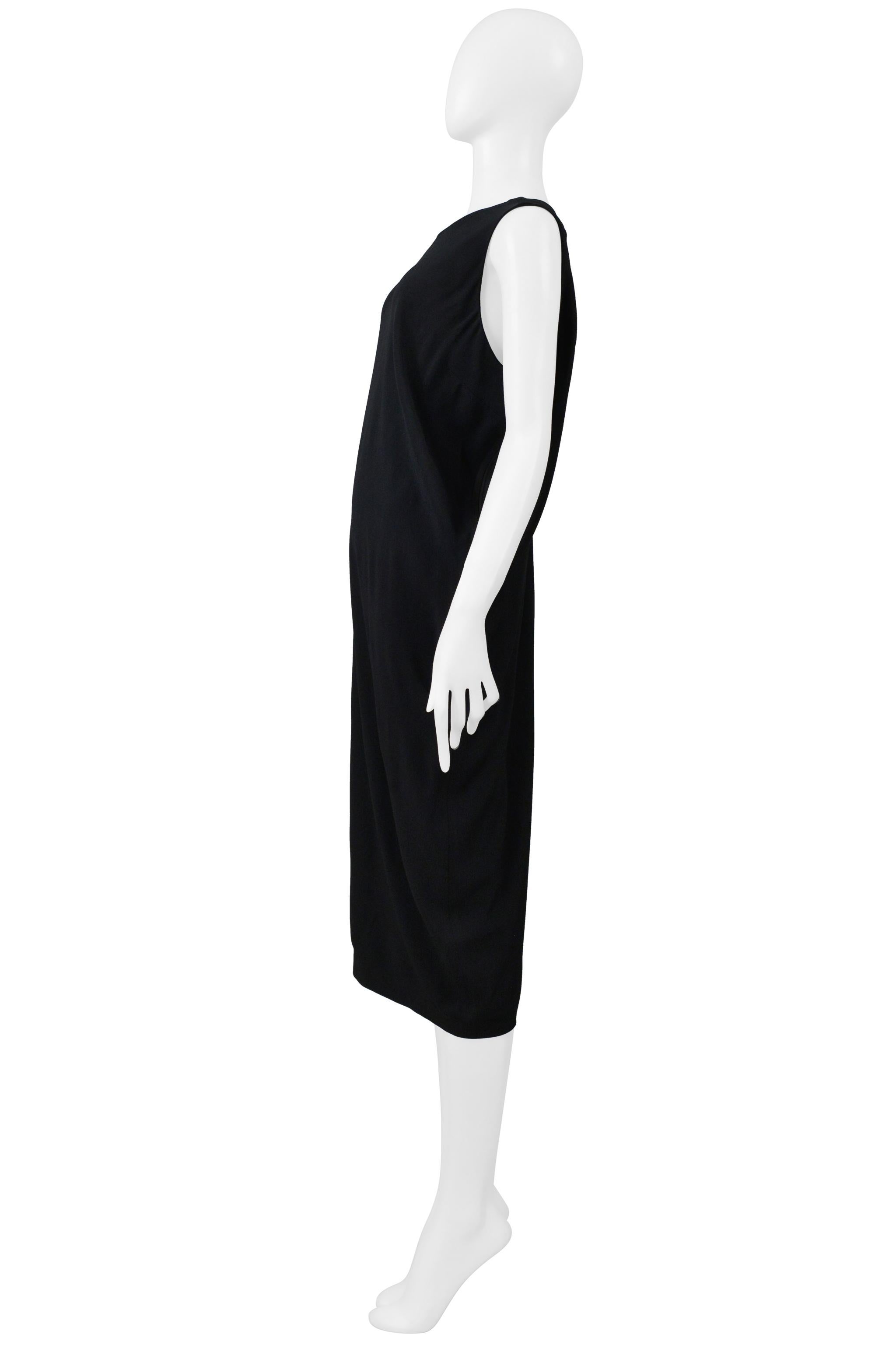 Maison Martin Margiela Schwarzes Asymmetrisches Seidenkleid 2000 im Angebot 2