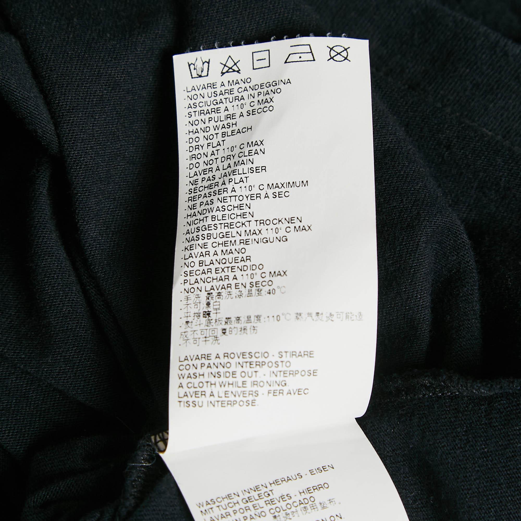 Maison Martin Margiela Black Cotton Round Neck T-Shirt S 2