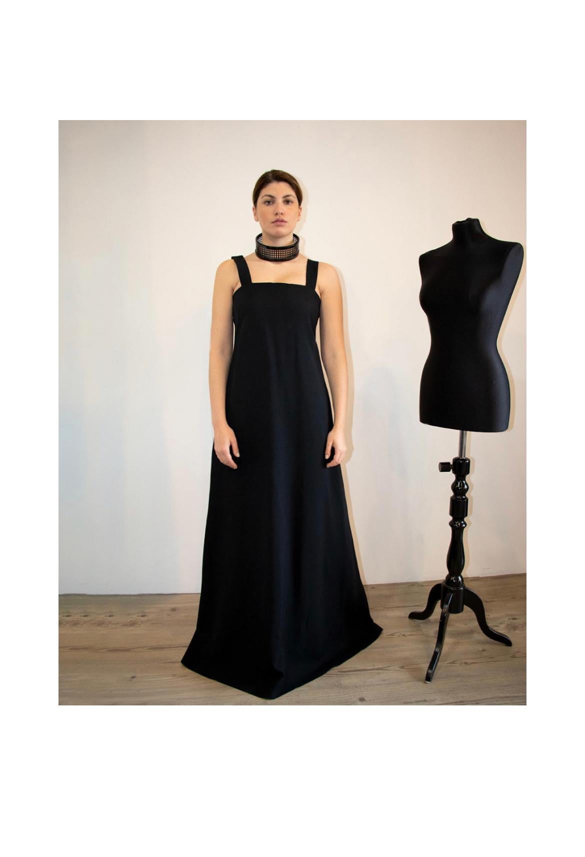 Maison Martin Margiela black dress. For Sale 5
