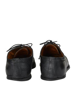 Maison Martin Margiela Schwarz "Heelless" Oxford Lace Up Schuhe 2000-01