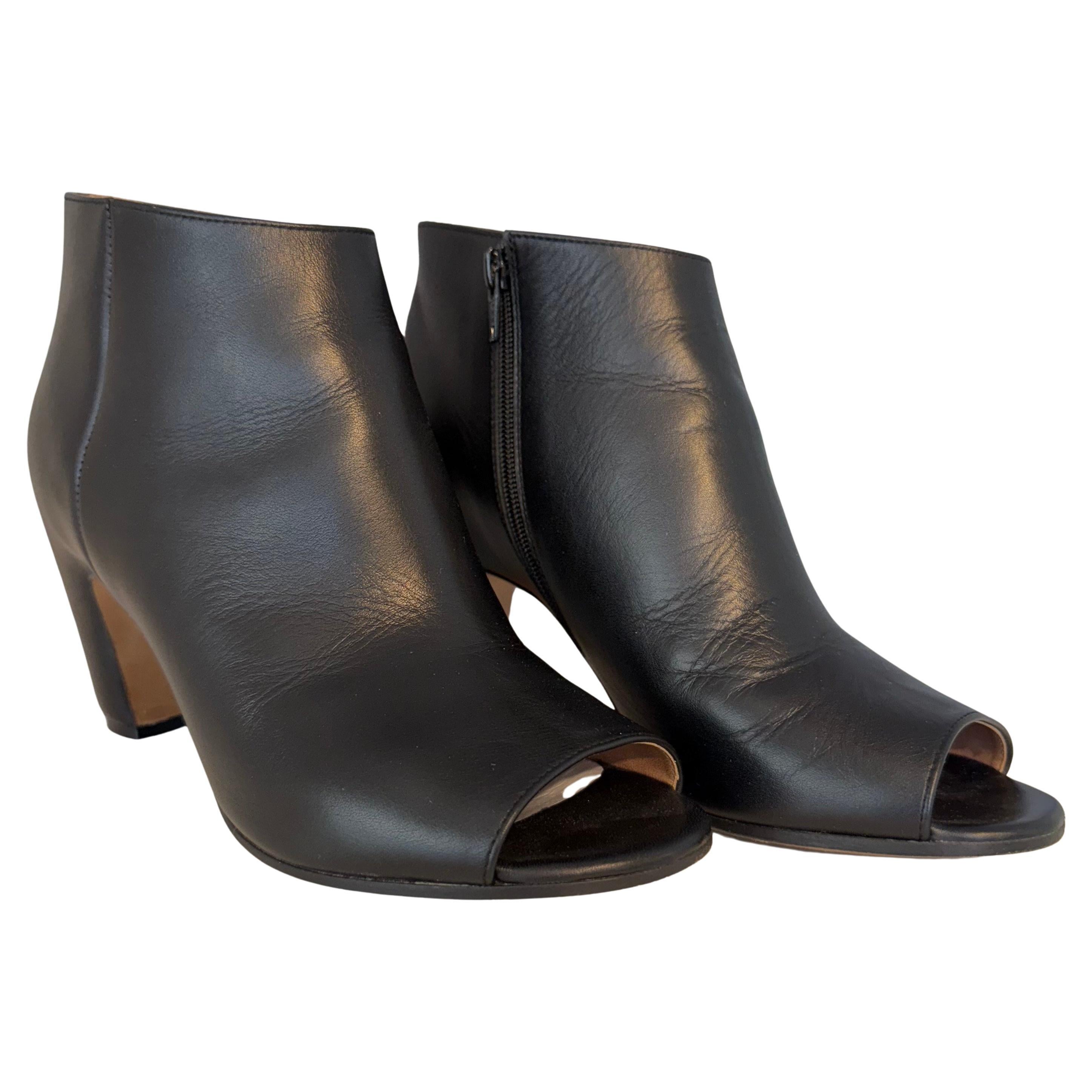 Maison Martin Margiela Cuir noir Open Toe IT 38 en vente