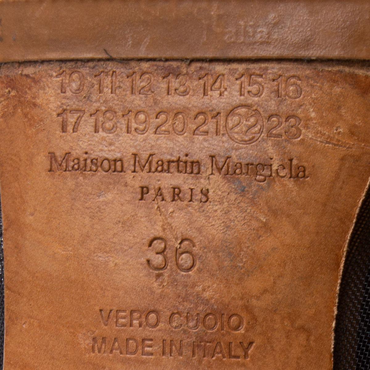Black MAISON MARTIN MARGIELA black Mesh & Perspex Ankle Boots Shoes 36 For Sale