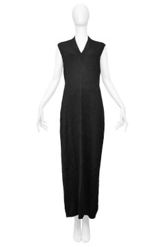 Maison Martin Margiela Black Oversized Maxi Sweater Dress
