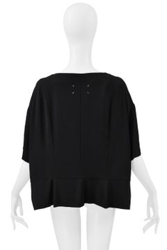 Maison Martin Margiela Black Short Sleeved Top 2002