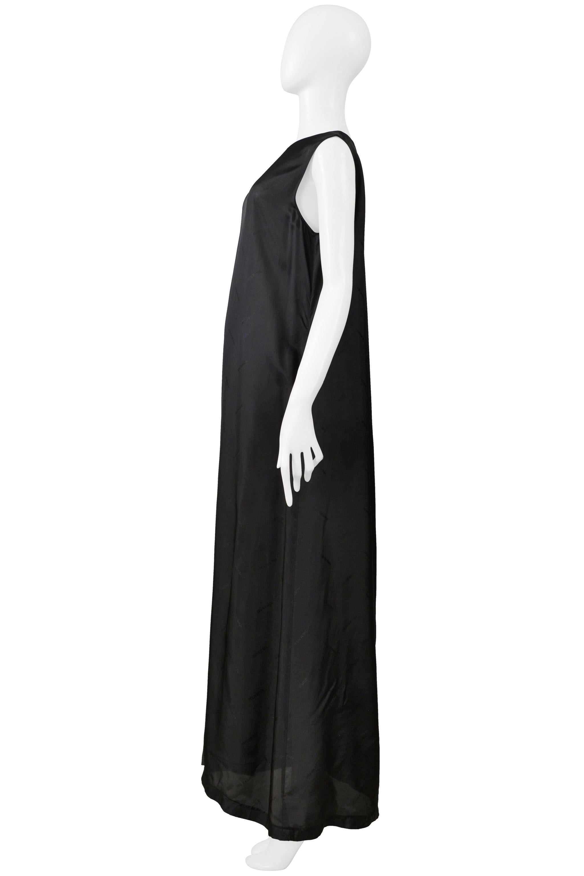 Maison Martin Margiela Robe noire sans manches en doublure Bemberg Cir. 2000 Excellent état - En vente à Los Angeles, CA