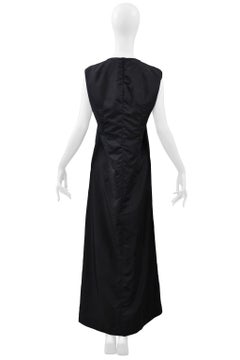 Maison Martin Margiela Black Tech Dress With Circular Armholes 2000