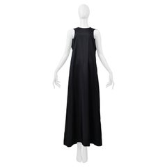 Maison Martin Margiela Robe Tech noire à emmanchures circulaires 2000