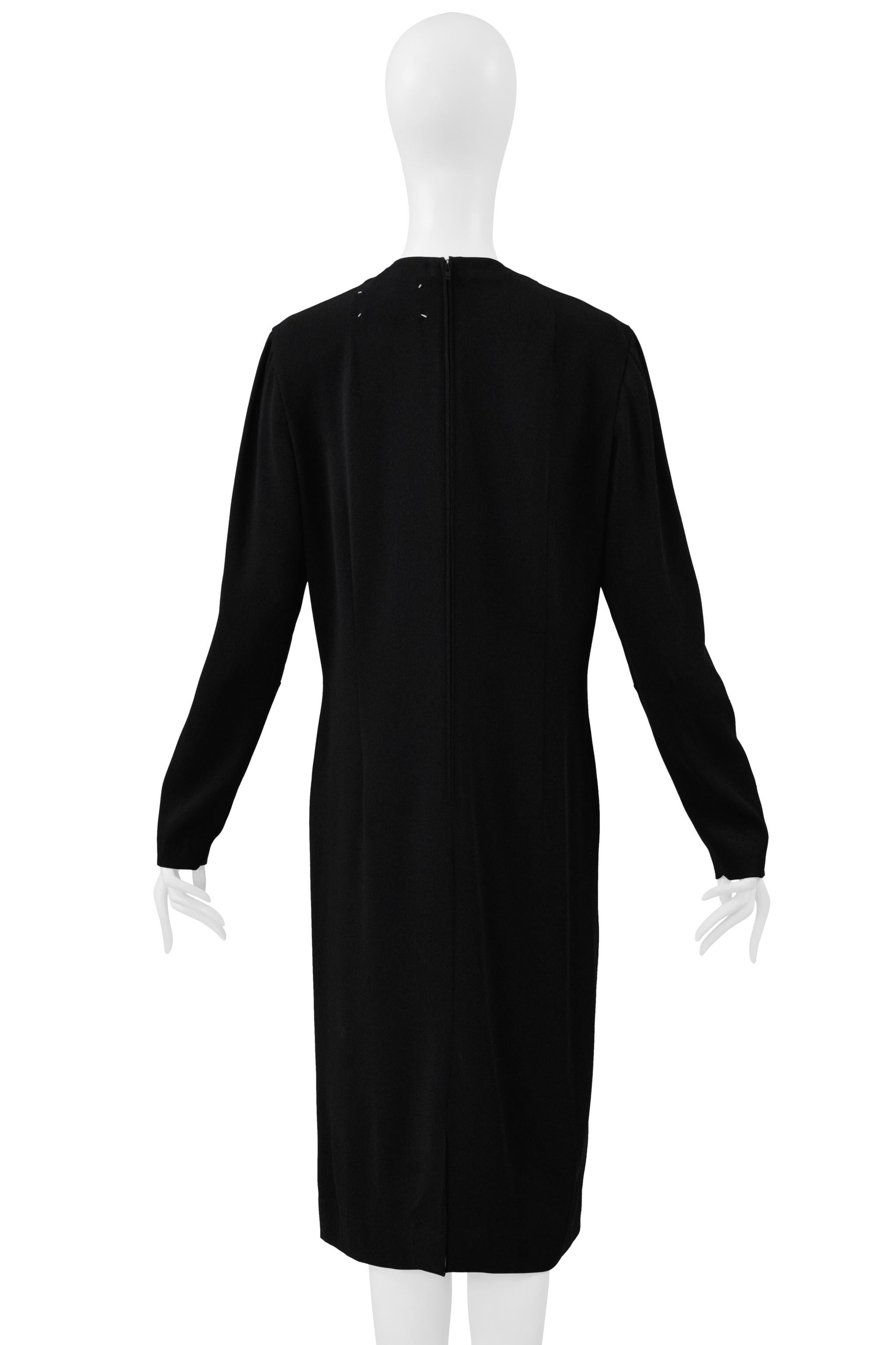 Nero Maison Martin Margiela - Vestito a specchio a due vie con cerniere 2001 in vendita