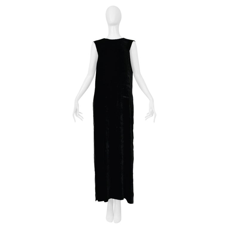 how to dress for evening dinner Maison Margiela Black Long Satin Dress Gown with Circle Shoulder Detai –  PauméLosAngeles main image 1