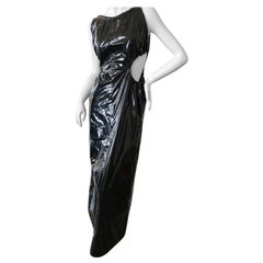 Maison Martin Margiela Black Vinyl Cut Out Dress by John Galliano New with Tags