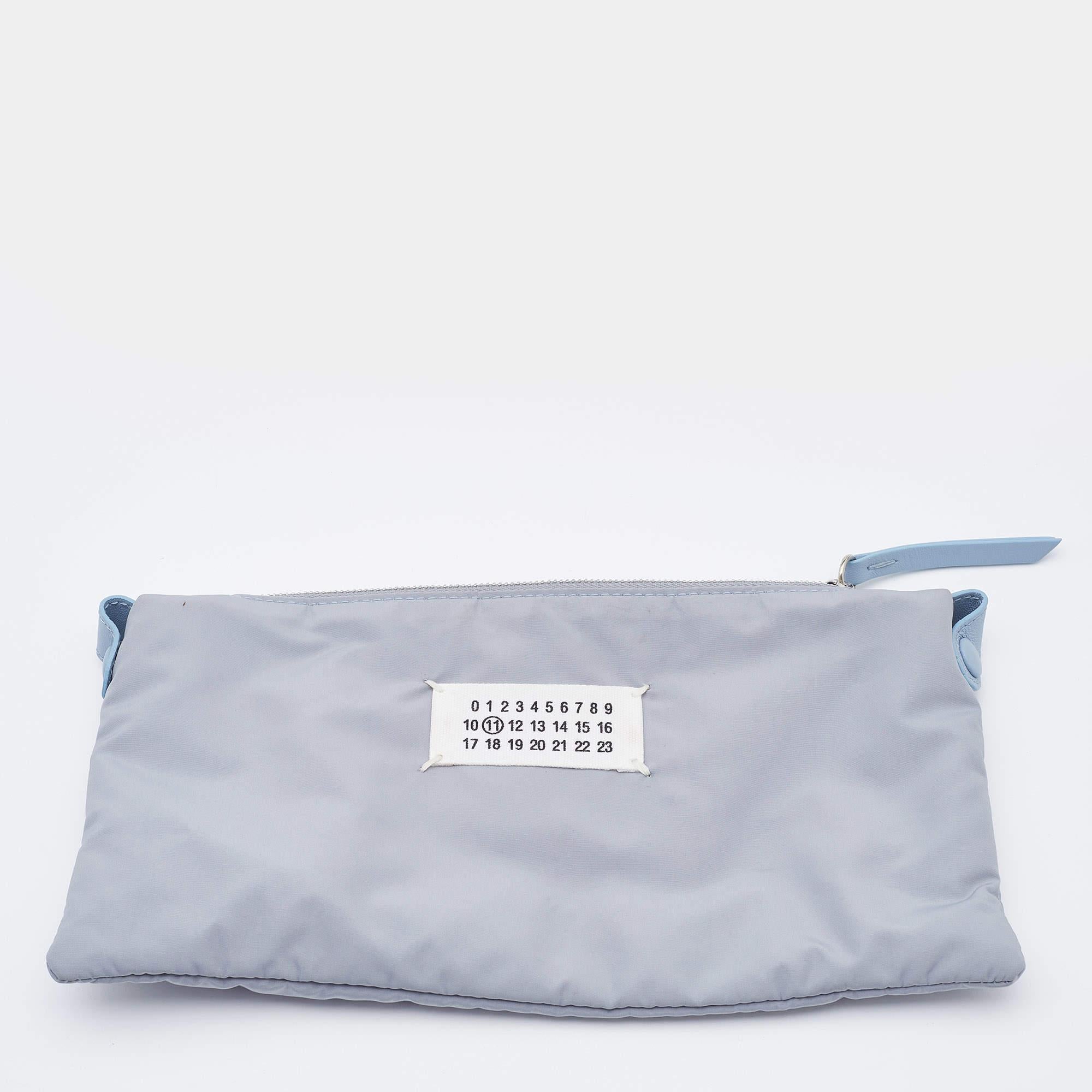 Maison Martin Margiela Blue Leather Glam Sam Shoulder Bag 2