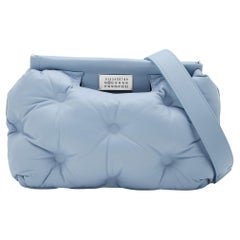 Maison Martin Margiela Blue Leather Glam Sam Shoulder Bag