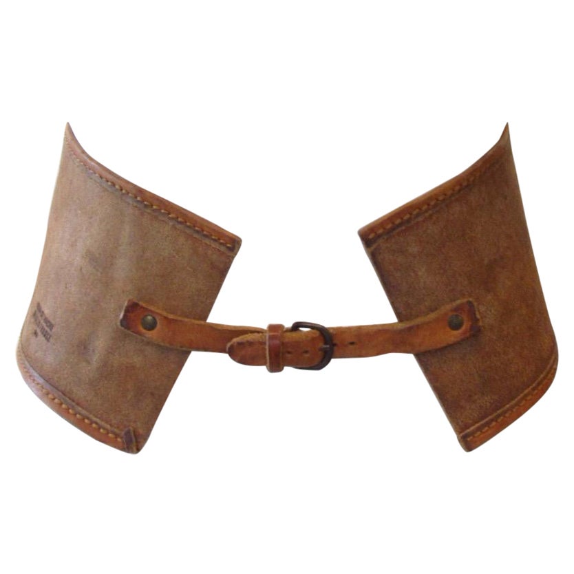 Cintura Maison Martin Margiela Marrone Cuir de Vache