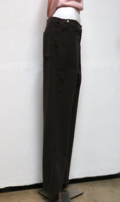 Maison Martin Margiela - Pantalon en flanelle marron