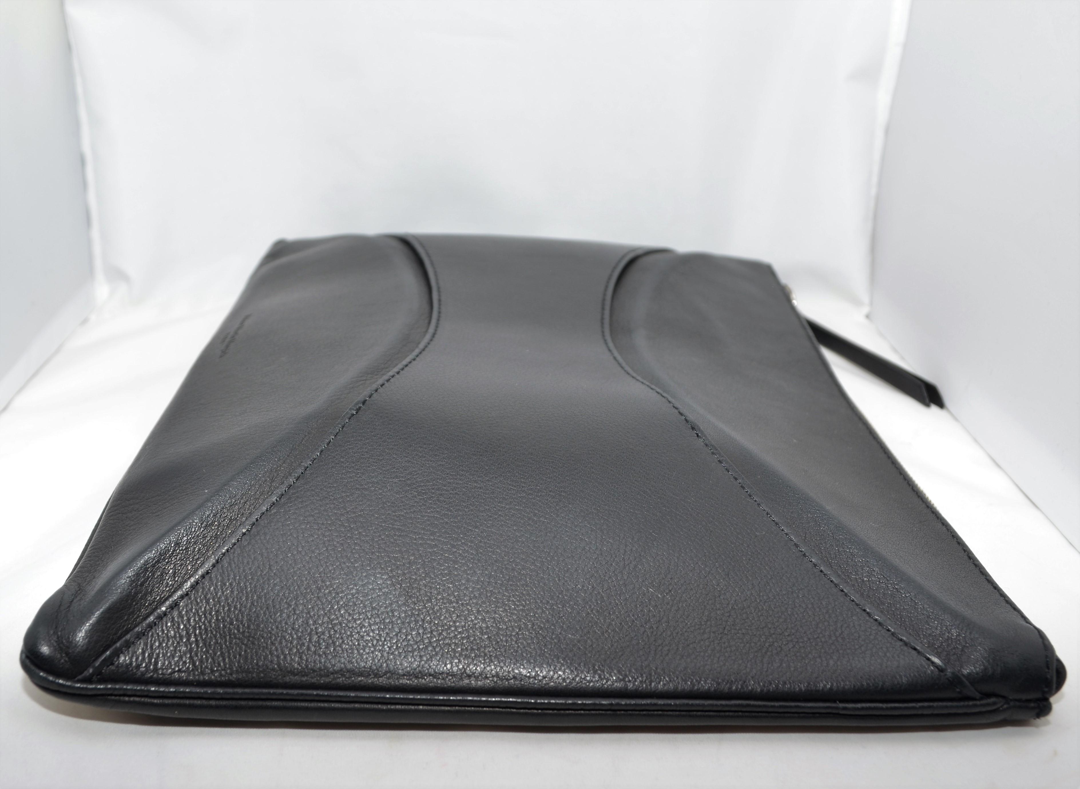 Women's or Men's Maison Martin Margiela Calf Leather Clutch with Strap