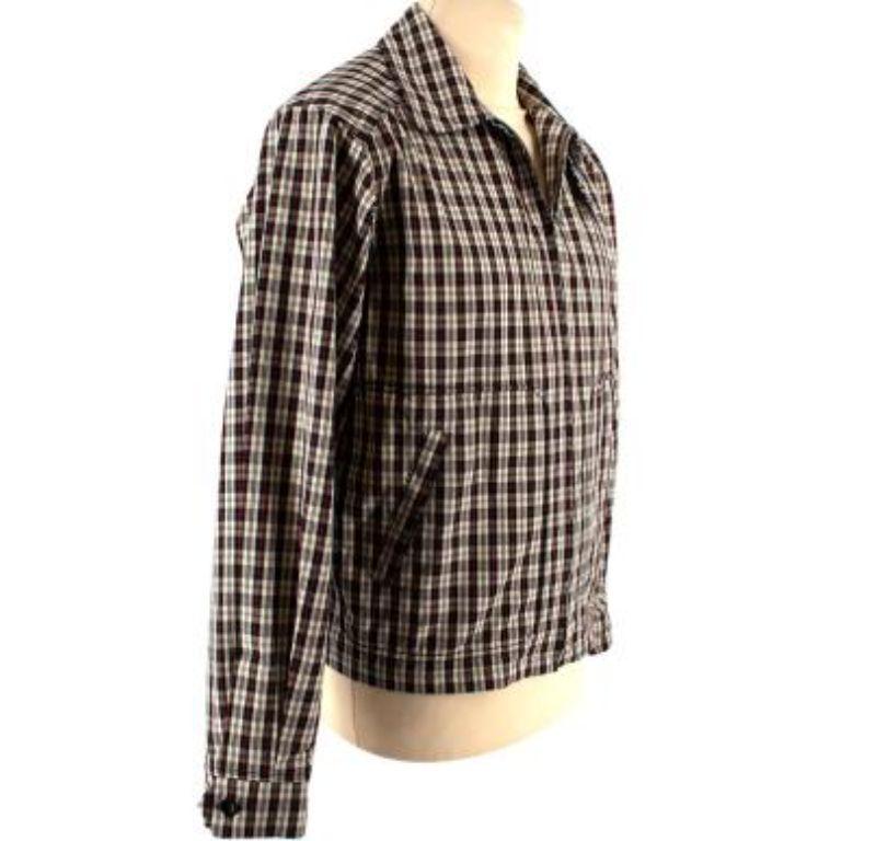 Maison Martin Margiela Checked Zip Harrington Jacket In Good Condition For Sale In London, GB