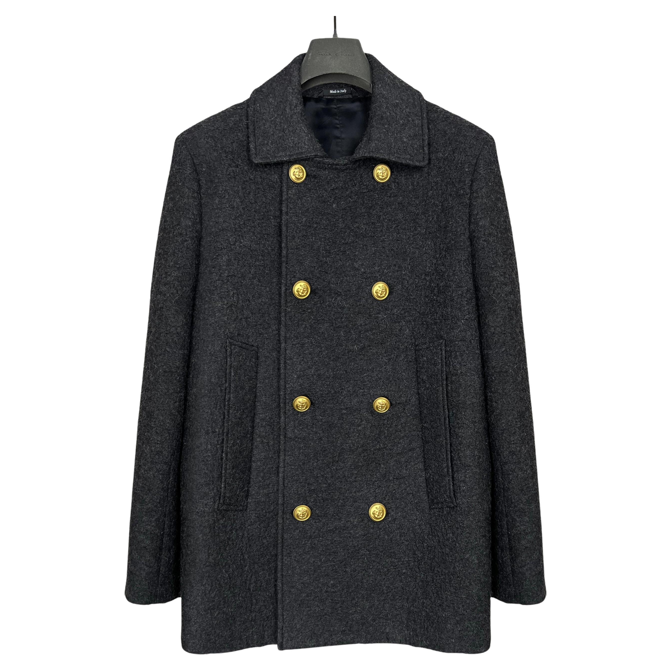 Maison Martin Margiela cappotto in lana spalmata 2014