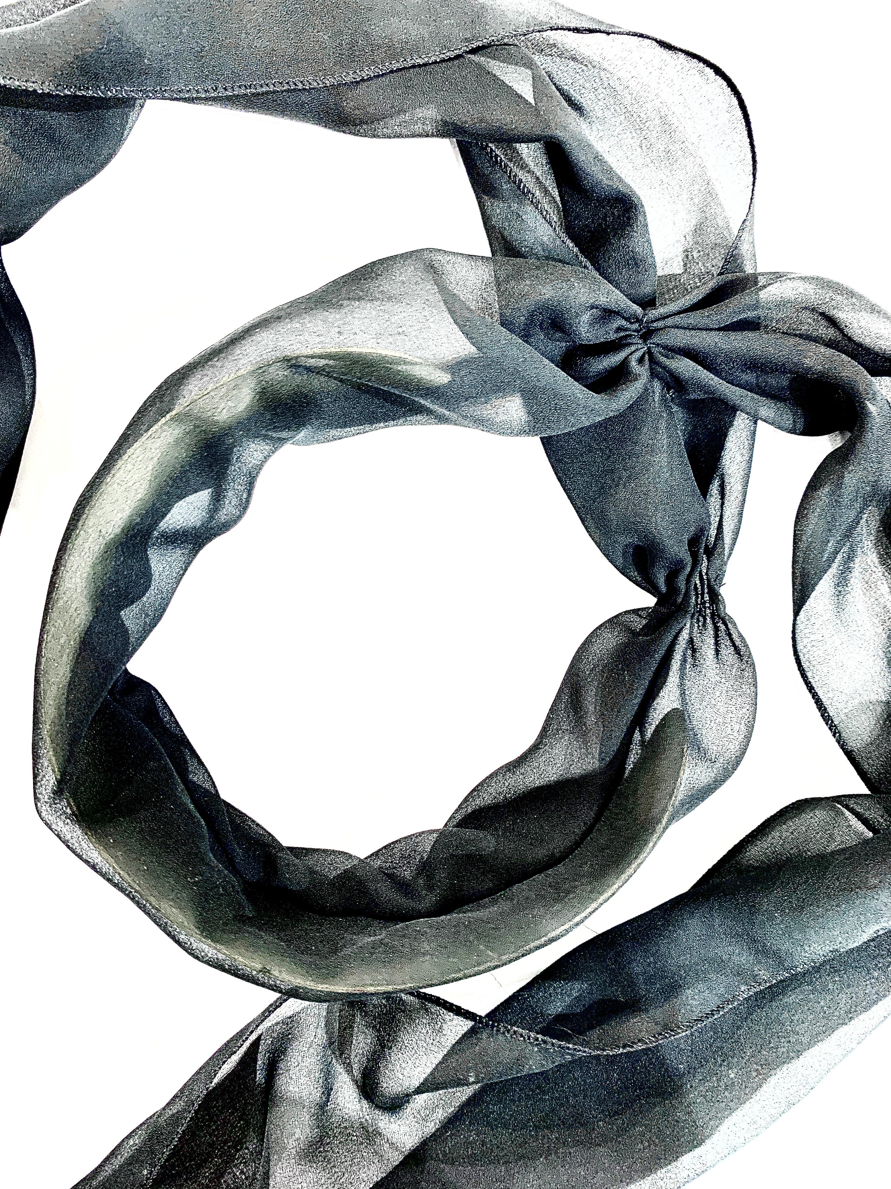 Maison Martin Margiela -  Bronze necklace covered with a scarf 2000s For Sale 1
