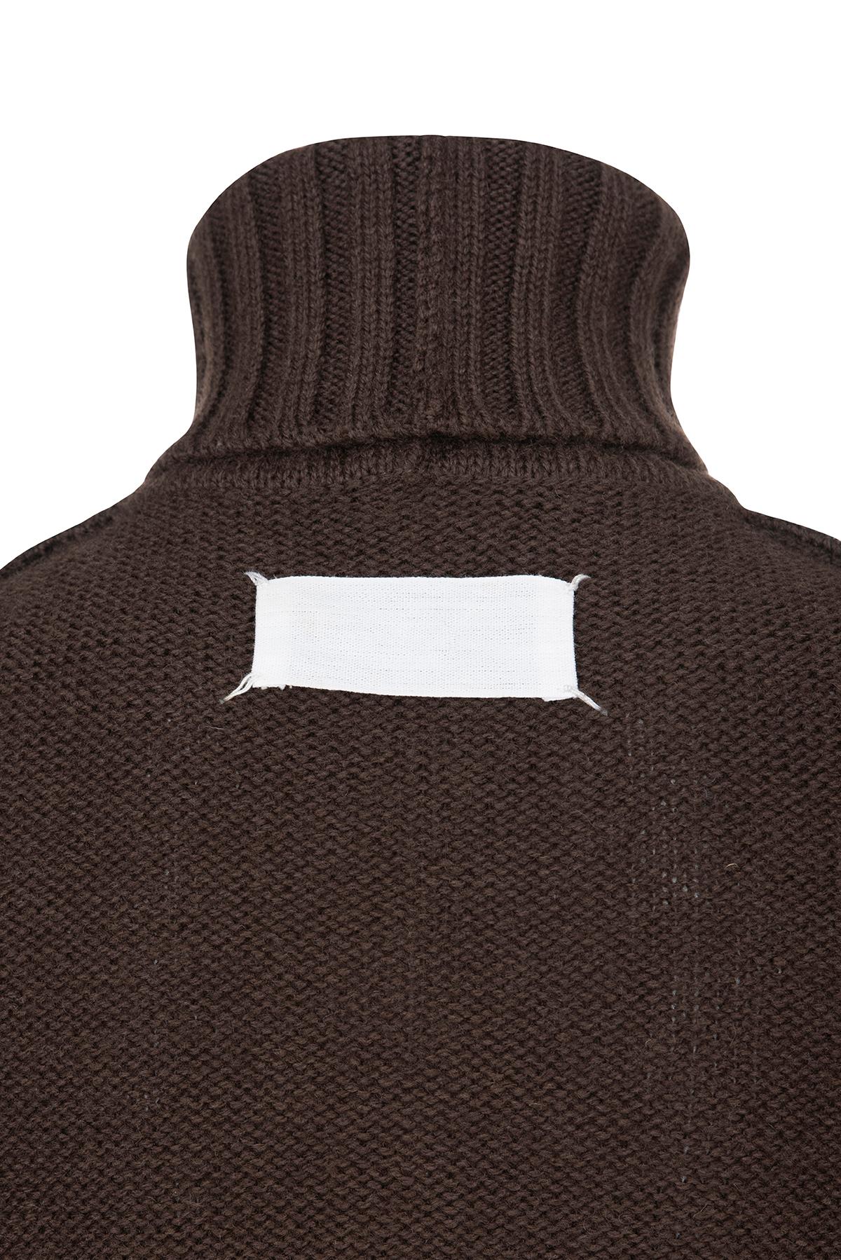 MAISON MARTIN MARGIELA principios de los 90  icónico y raro mini vestido de punto de cuello alto en venta 2