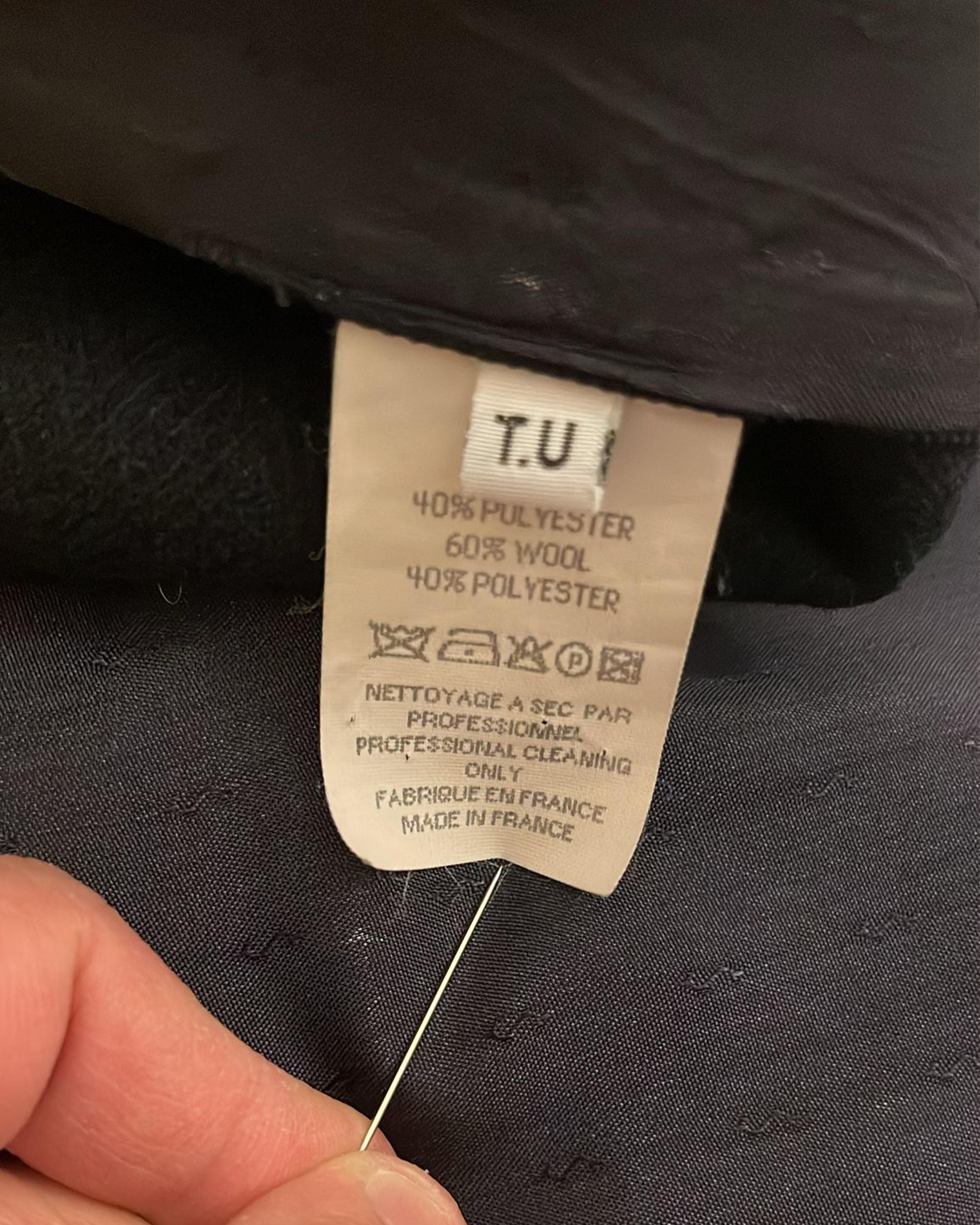 Maison Martin Margiela Artisanal F/W 03-04 Chaqueta reconstruida azul y negra en venta 6