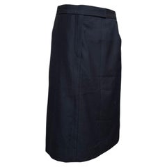 Maison Martin Margiela F/W 2004 Striped Wool Midi Skirt