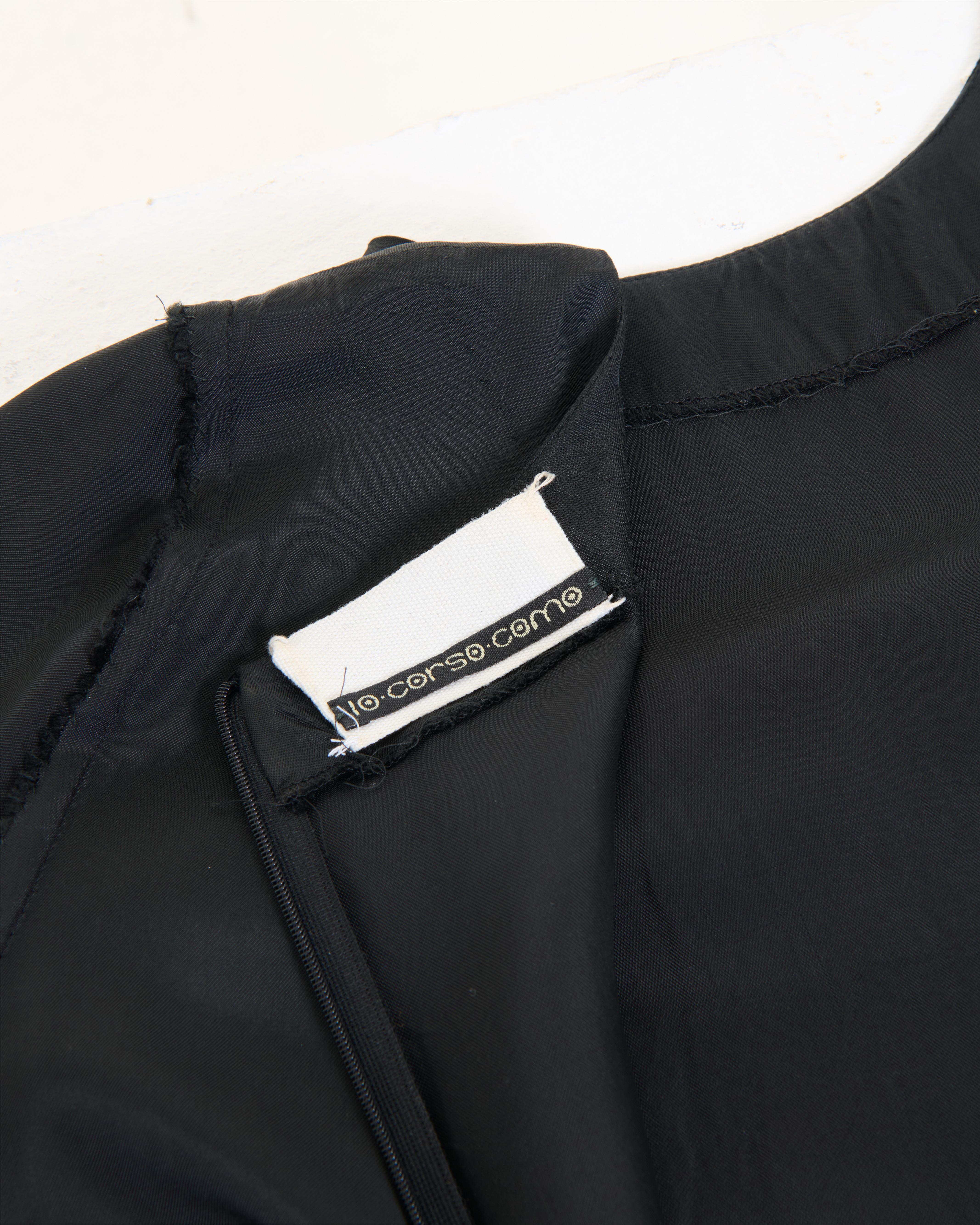 Maison Martin Margiela F/W 2005 'Inside Out' Black silk dress For Sale 6