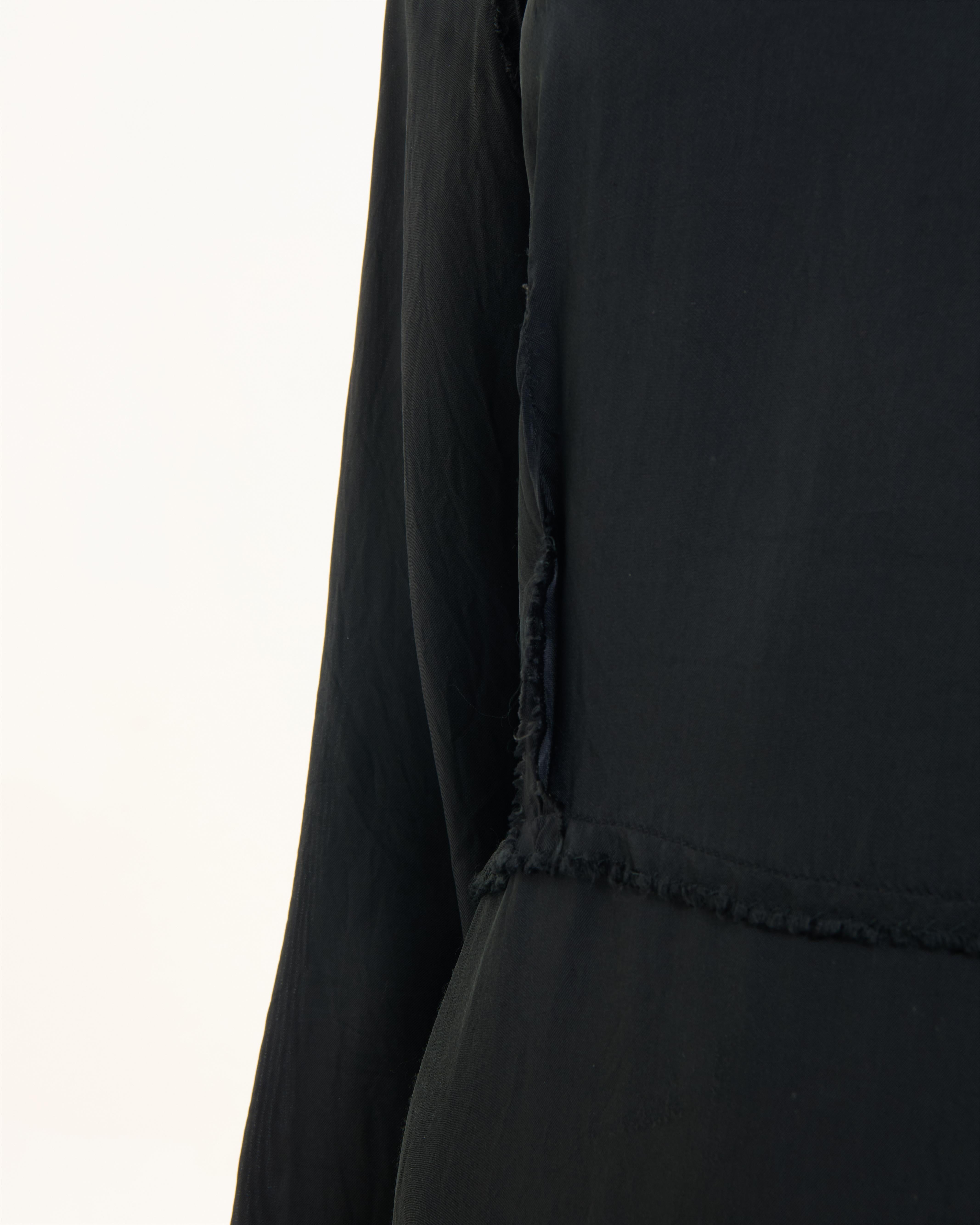 Maison Martin Margiela F/W 2005 'Inside Out' Black silk dress For Sale 2