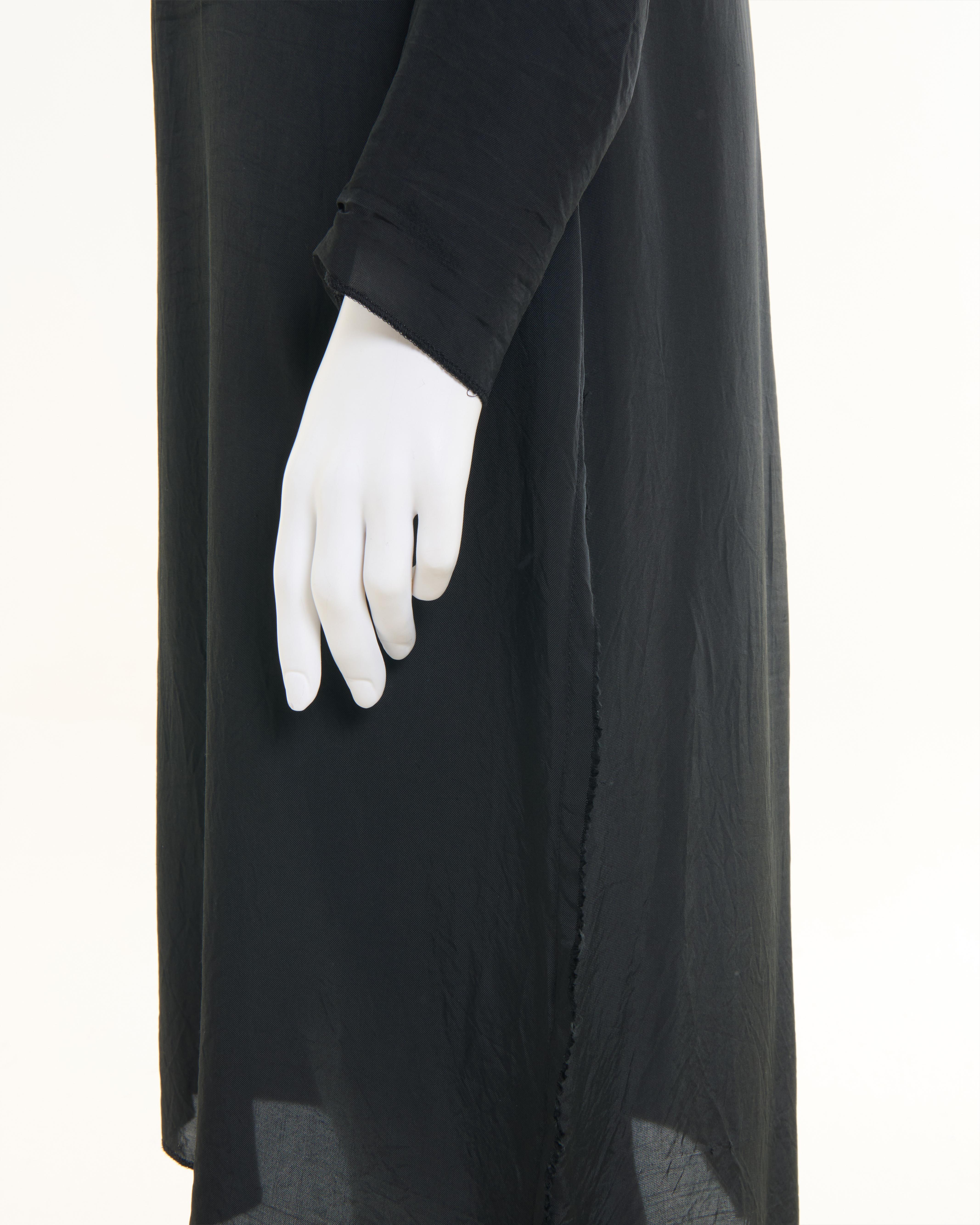 Maison Martin Margiela F/W 2005 'Inside Out' Black silk dress For Sale 3
